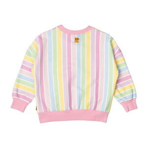 SORBET STRIPE SWEATSHIRT