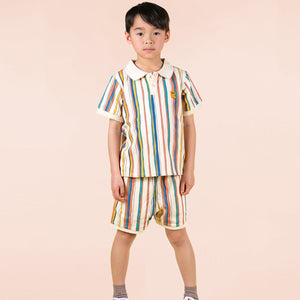 Stripe Polo Short