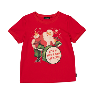 Rock N Roll Christmas Ringer Tee