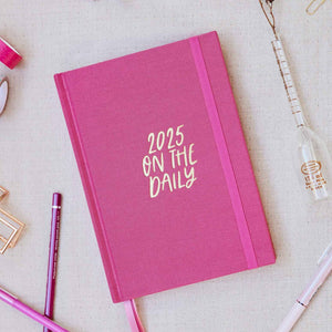 2025 On The Daily Planner (Fuchsia)