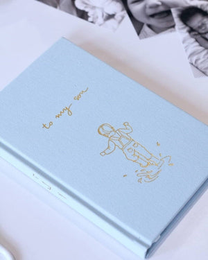 Illustrated Cover Keepsake Journal - Child (Sky Blue)