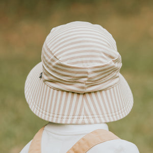 Classic Bucket Sun Hat (Natural Stripe)