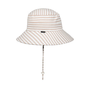 Classic Bucket Sun Hat (Natural Stripe)