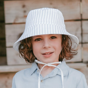 Explorer Kids Reversible Classic Bucket Hat (Finley/Blanc)