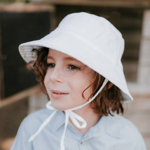 Explorer Kids Reversible Classic Bucket Hat (Finley/Blanc)