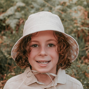 Explorer Kids Reversible Classic Bucket Hat (Flynn/Flax)