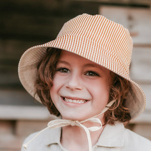 Explorer Kids Reversible Classic Bucket Hat (Frankie/Flax)