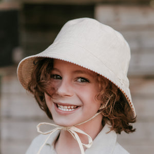 Explorer Kids Reversible Classic Bucket Hat (Frankie/Flax)