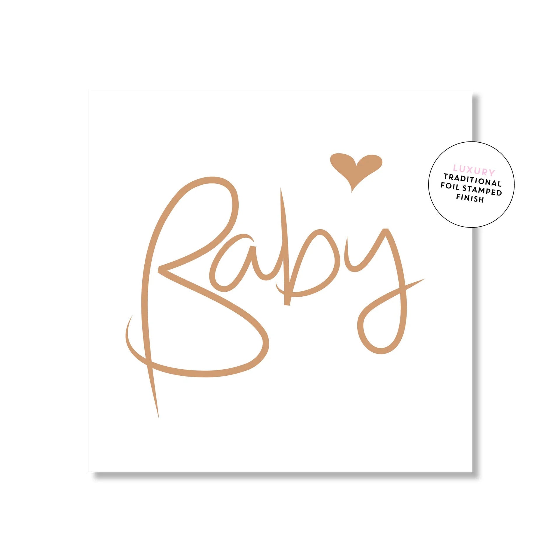 Classic Script Small Greeting Card