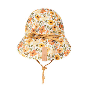 Lounger Baby Reversible Flap Sun Hat (Margaret/Maize)