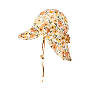 Lounger Baby Reversible Flap Sun Hat (Margaret/Maize)