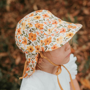 Lounger Baby Reversible Flap Sun Hat (Margaret/Maize)