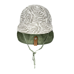 Lounger Baby Reversible Flap Sun Hat (Fern/Moss)