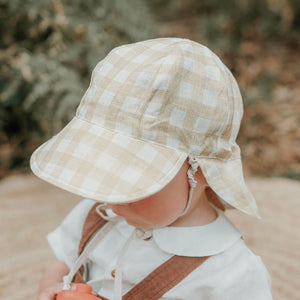 Lounger Baby Reversible Flap Sun Hat (Flynn/Flax)