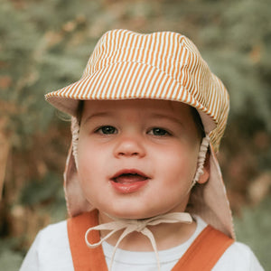 Lounger Baby Reversible Flap Sun Hat (Frankie/Flax)