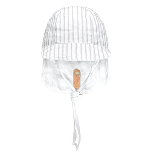 Lounger Baby Riversible Flap Sun Hat (Finley/Blanc)