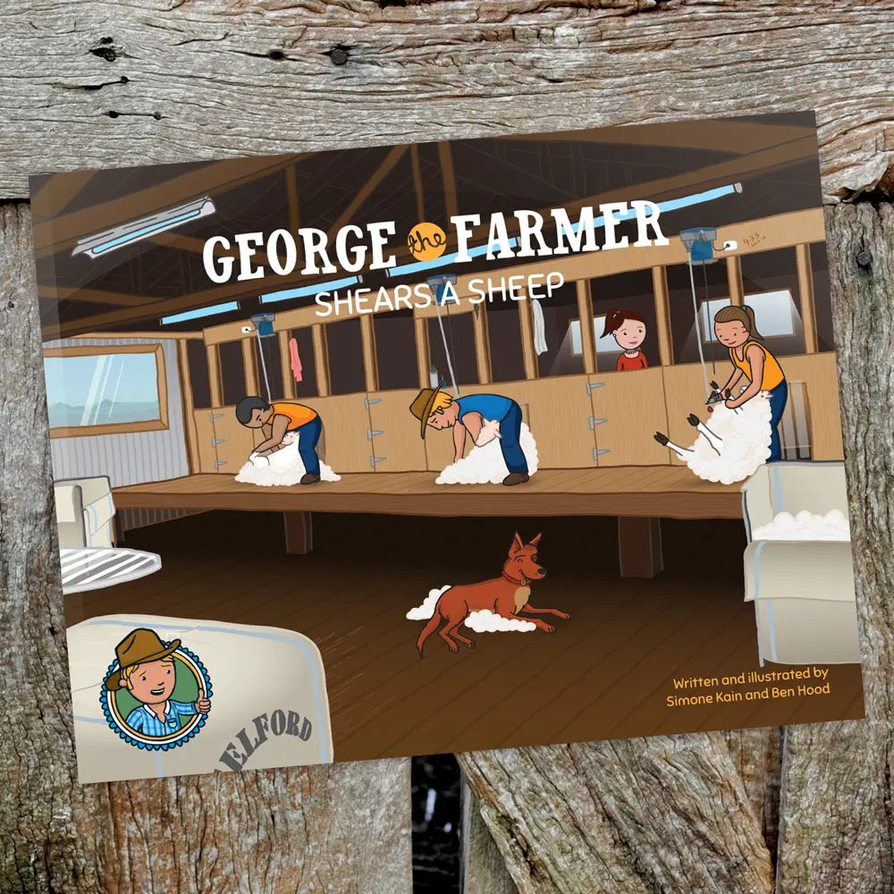 George The Farmer Shears A Sheep