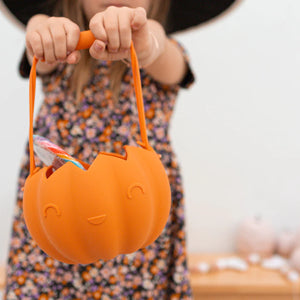 Halloween Pumpkin Bucket - Bright Orange