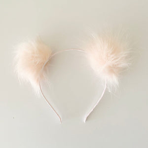 Pink Pom Pom Headband