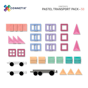 Connetix 50 Piece Pastel Transport Pack