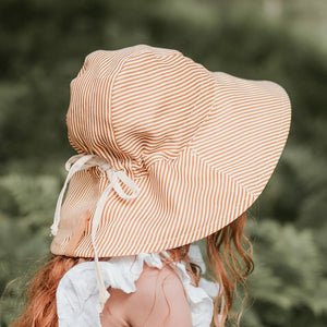 Sightseer Girls Wide-Brimmed Sun Bonnet (Frankie/Flax)