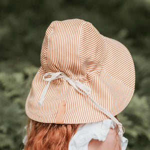 Sightseer Girls Wide-Brimmed Sun Bonnet (Frankie/Flax)