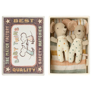 Twin Baby Mice in Matchbox - MY