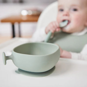 Silicone Bowl & Lid (Sage)