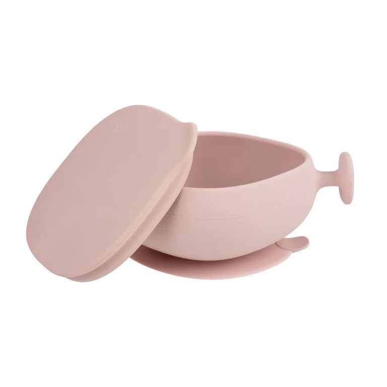 Silicone Bowl & Lid (Blush)