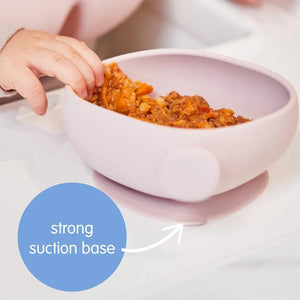 Silicone Bowl & Lid (Blush)