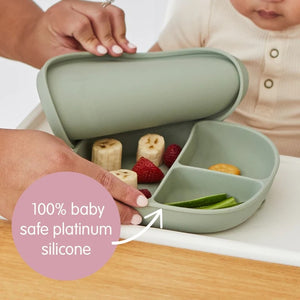 Silicone Plate & Lid (Sage)