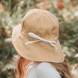 Wanderer Girls Reversible Bucket Sun Hat (Frankie/Flax)