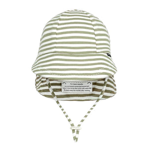 Legionnaire Flap Sun Hat (Khaki Stripe)