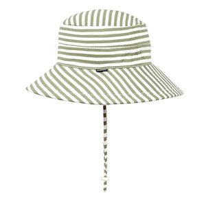 Classic Bucket Sun Hat (Khaki Stripe)