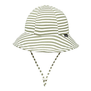 Toddler Bucket Sun Hat (Khaki Stripe)