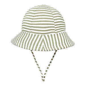 Toddler Bucket Sun Hat (Khaki Stripe)