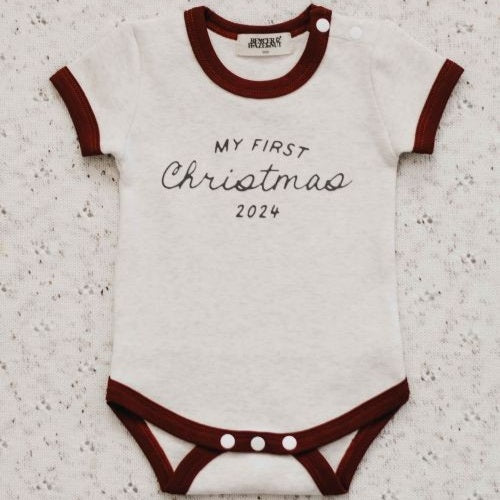 My First Christmas Bodysuit (Red)