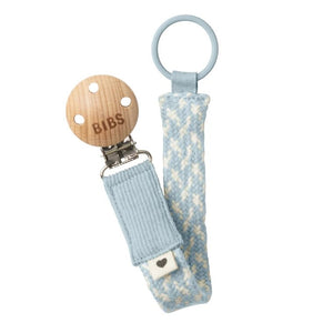 Pacifier Clip (Baby Blue/Ivory)