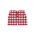 Red Gingham Pockets Shorts