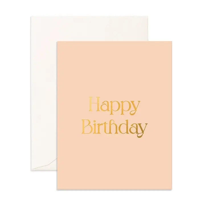 Birthday Peach Tree Greeting Card