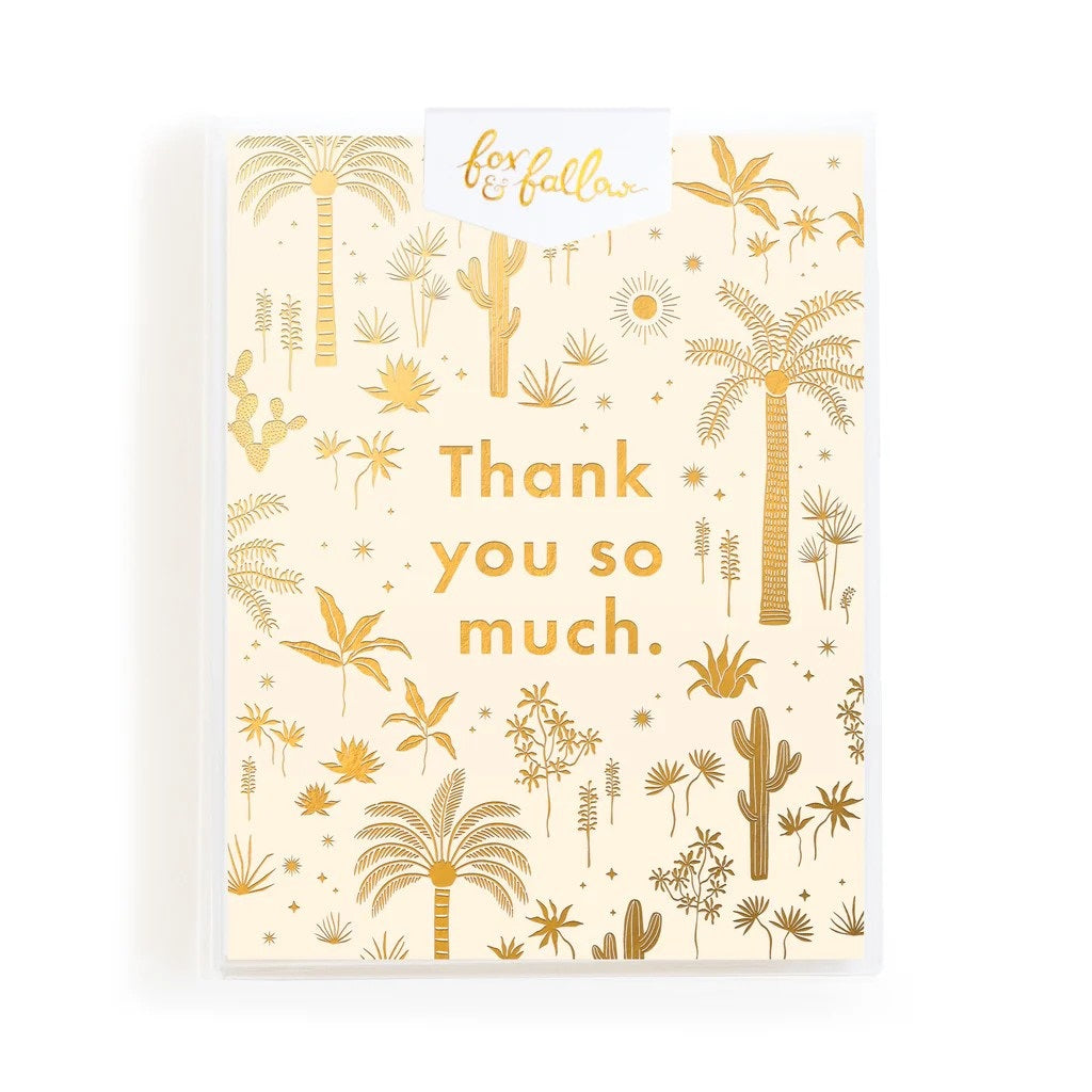 Thank You Desert Palms Greeting Card Boxed Set