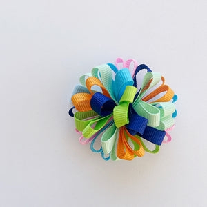 Ribbon Pom Pom Clip