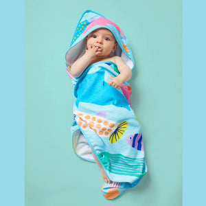 Baby Hooded Towel (Rainbow Reef)