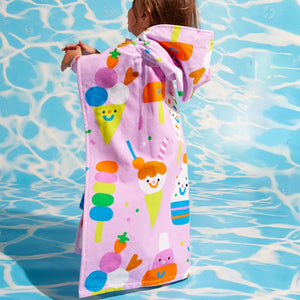 Kids Hooded Towel (Sundae Fun Day)