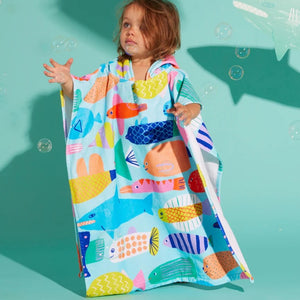 Kids Hooded Towel (Rainbow Reef)