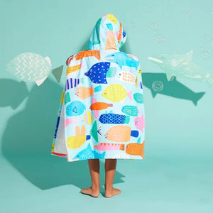 Kids Hooded Towel (Rainbow Reef)