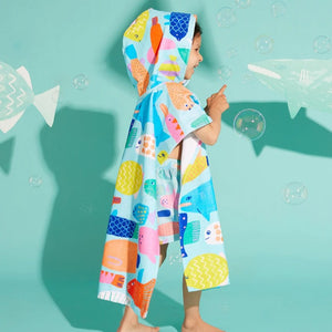 Kids Hooded Towel (Rainbow Reef)