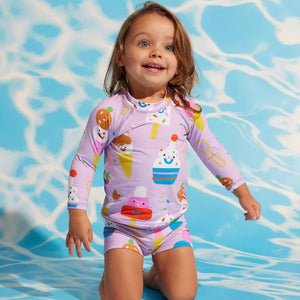 Long Sleeve Rash Vest (Sundae Fun Day)