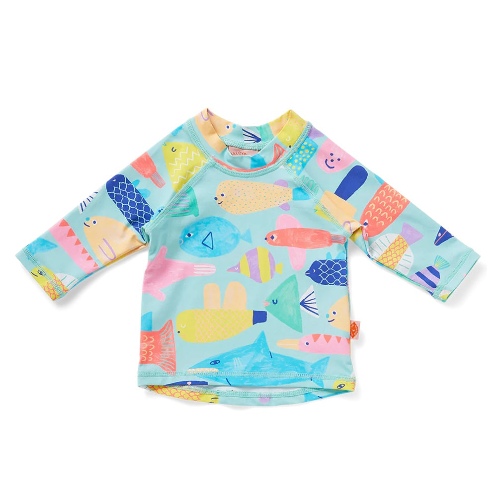 Long Sleeve Rash Vest (Rainbow Reef)