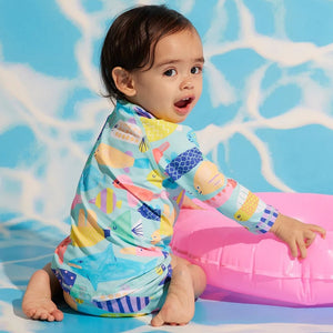 Long Sleeve Rash Vest (Rainbow Reef)